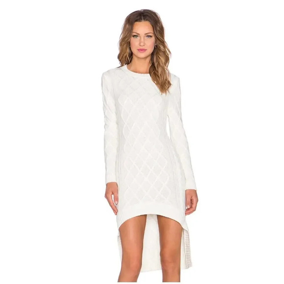 Revolve Elliatt Realm Knit High Low Sweater Dress - Picture 1 of 8